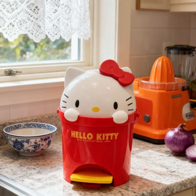 Zara Home Bathroom Accessories - Anime Sanrio Hello Kitty Flip Top