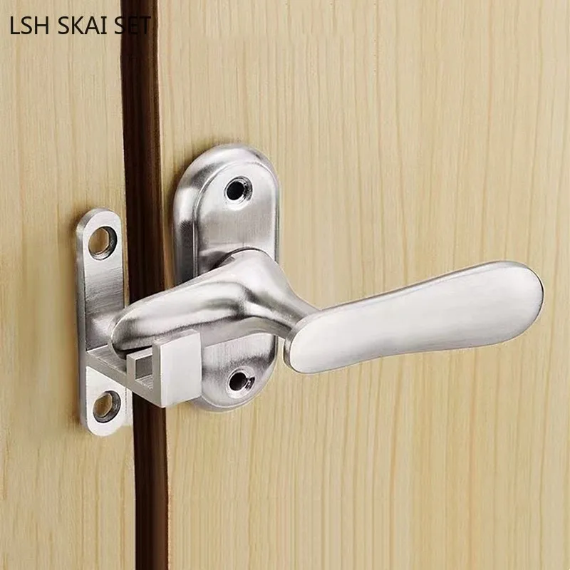 Home Bathroom Lock - 1pc Stainless Steel Door Window Latch