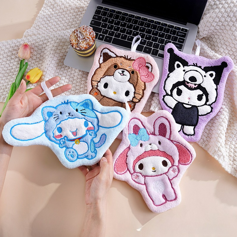 Home Bathroom Equipment - 1/4 Pcs Soft Thick Sanrio Kuromi