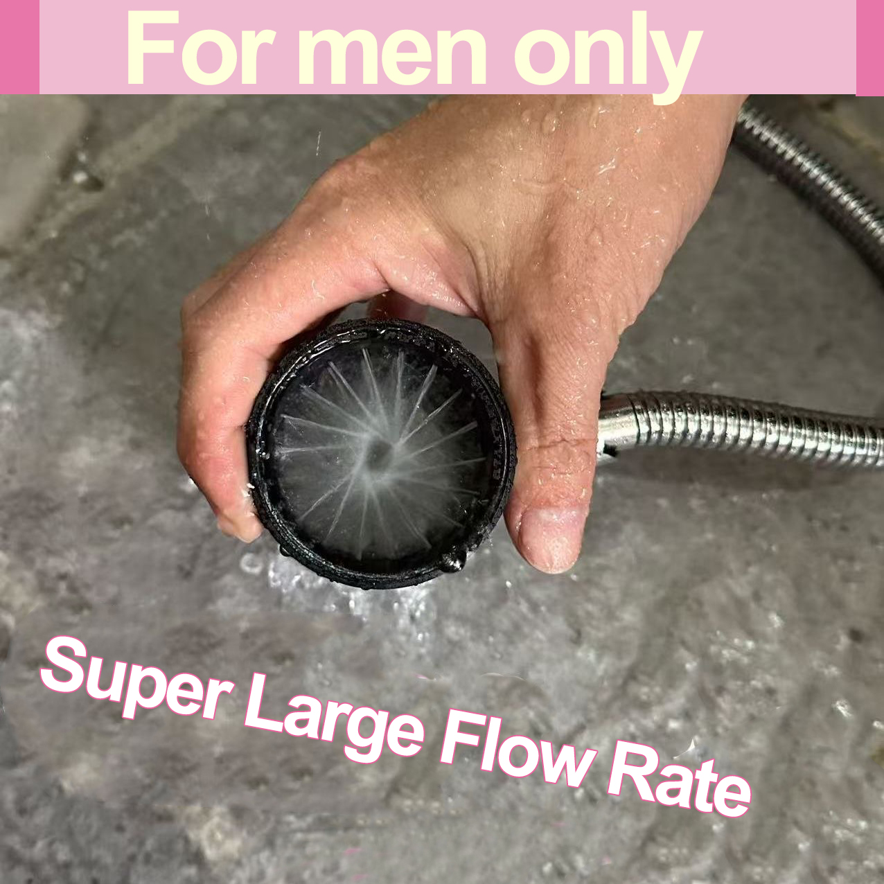 Home Bathroom Equipment - High Pressure Handheld Shower Head ,Flushing