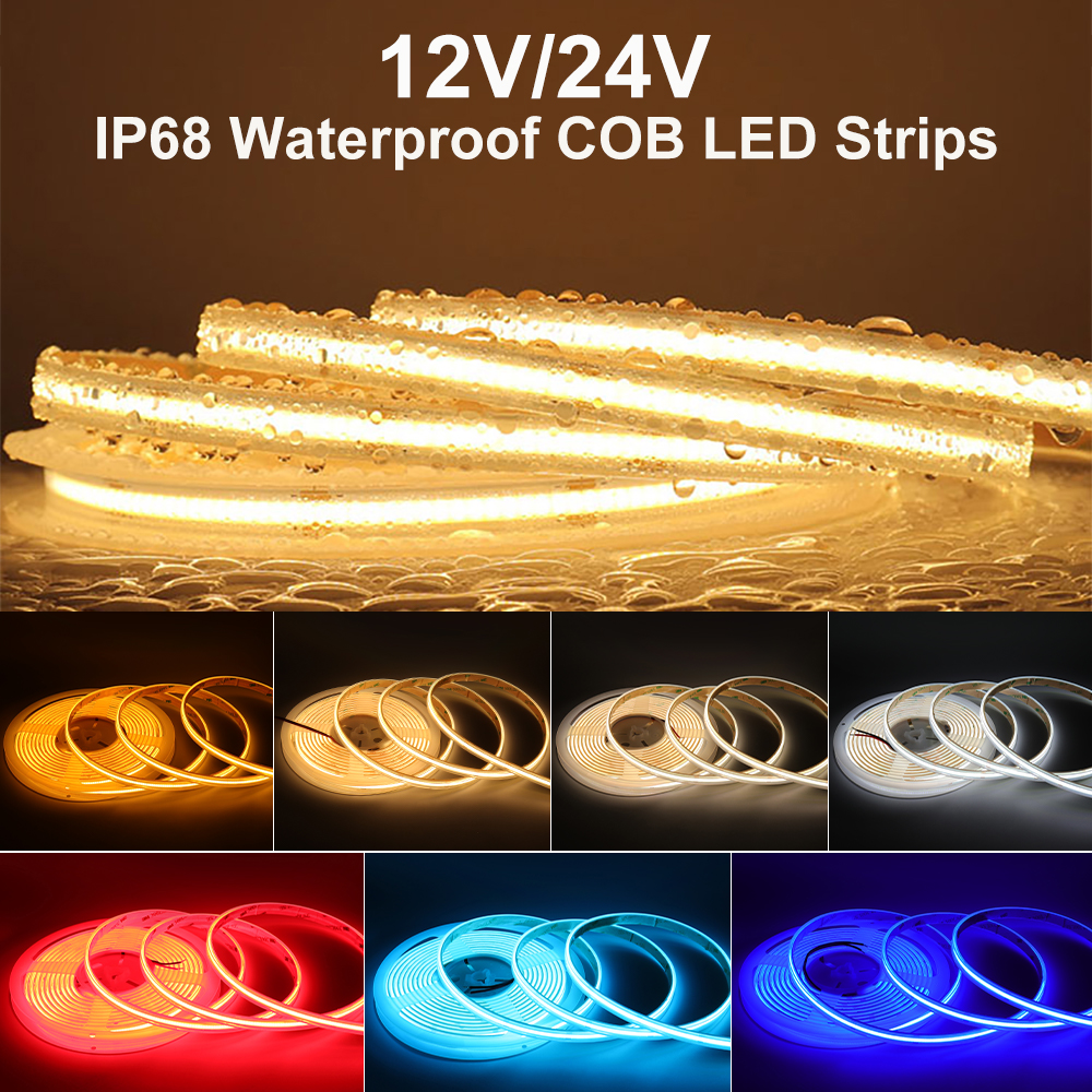 Home Bathroom Sauna - IP68 Waterproof LED Strip Lights Kitchen