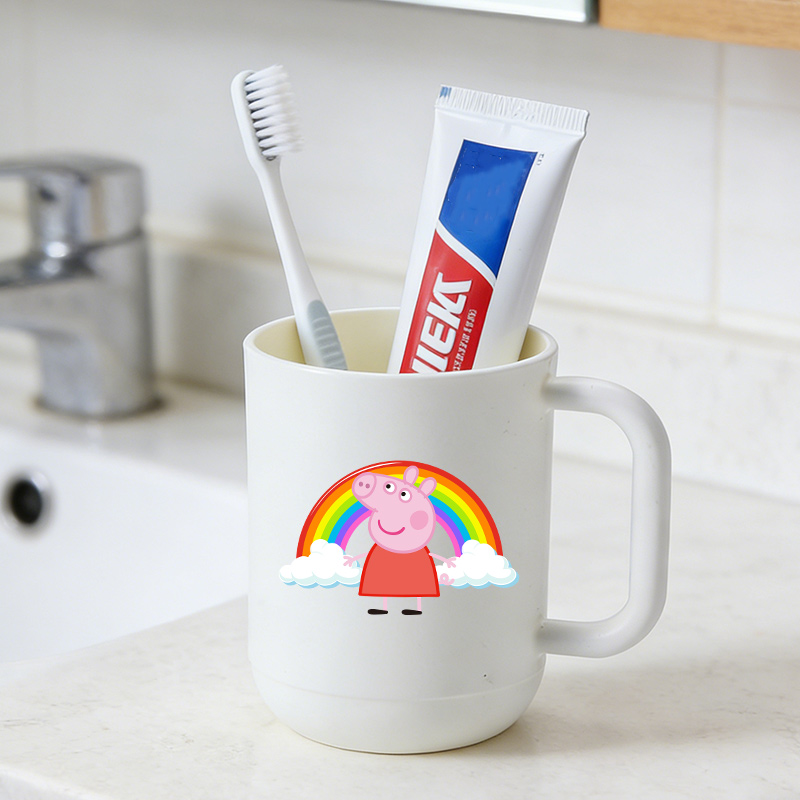 Home Bathroom Equipment - Peppa Pigs Toothbrush Cup Girls Boys