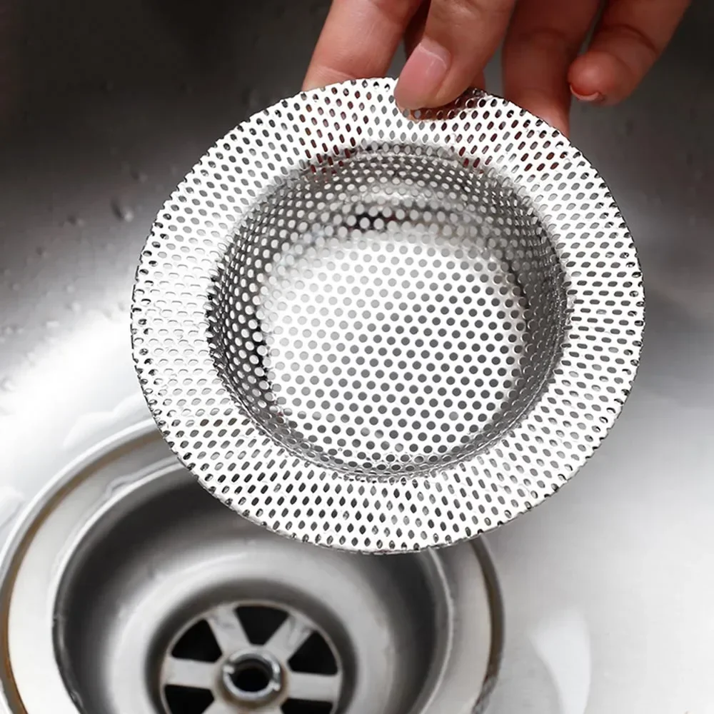 Home Bathroom Wash Basin - Full-Hole Stainless Steel Bathroom Washbasin Hair