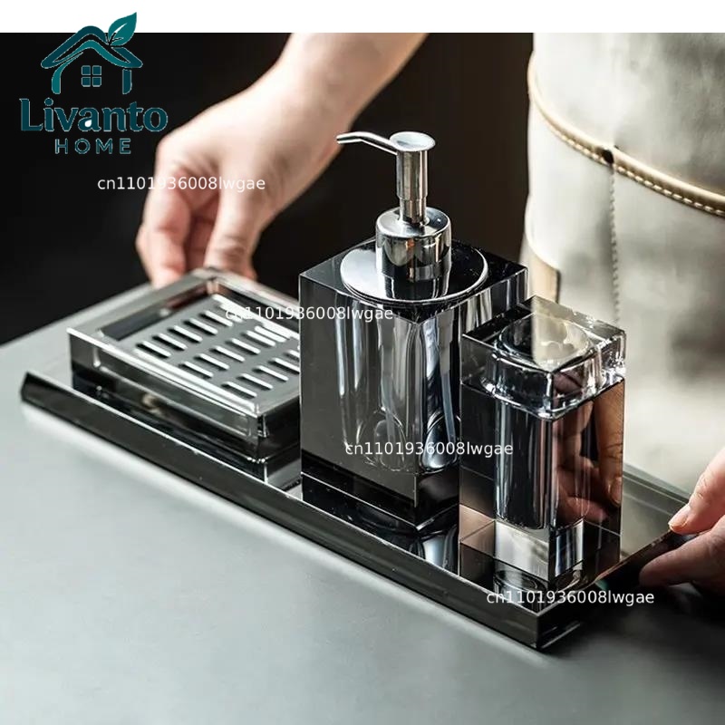 Crystal Glass Bathroom Accesso - Glass Soap Dish ulasan dan harga