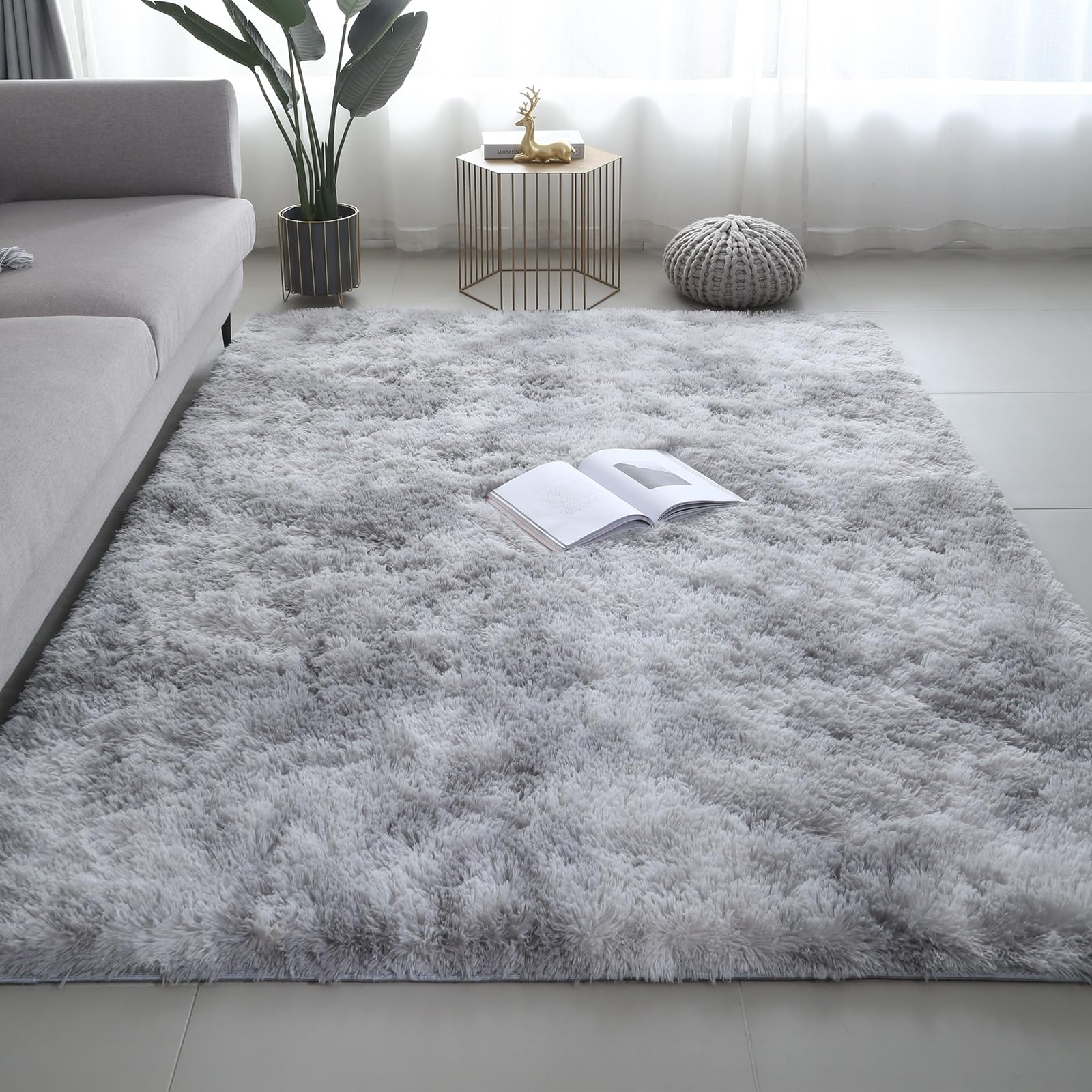 VIKAMA Ultra-Soft Puffy Rug, B - Home Goods Bathroom Rugs ulasan dan harga