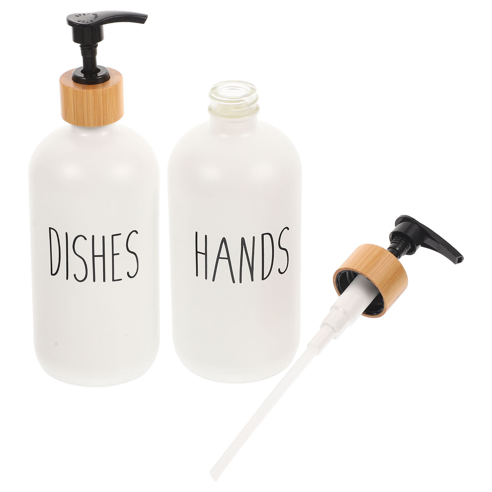 2Pcs Premium Glass Soap Dispen - Glass Soap Dish ulasan dan harga