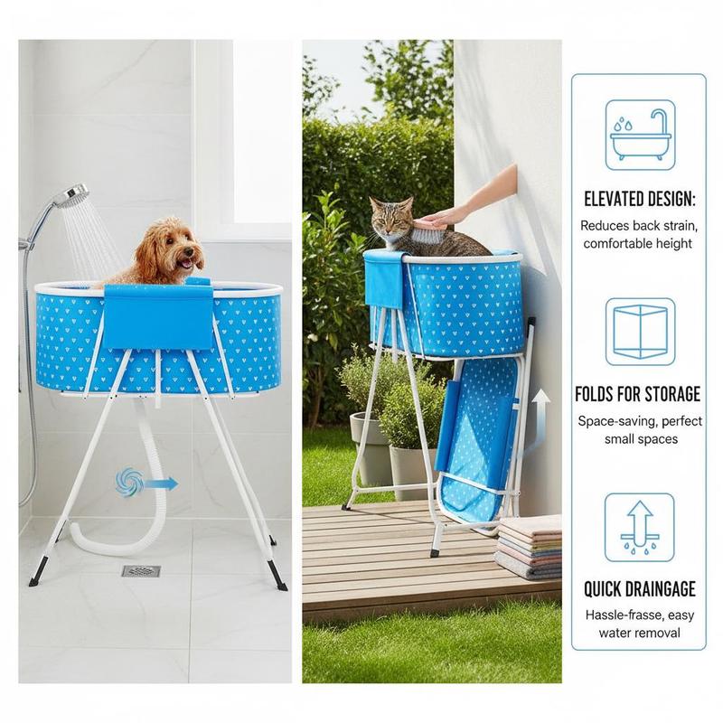 Collapsible Pet Wash Basin 33  - Home Bathroom Wash Basin ulasan dan harga