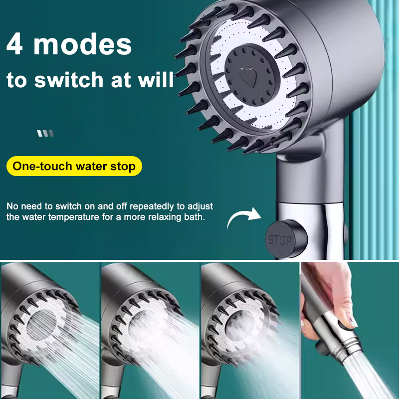 3 Modes Shower Head High Press - Bathroom Home Improvement ulasan dan harga