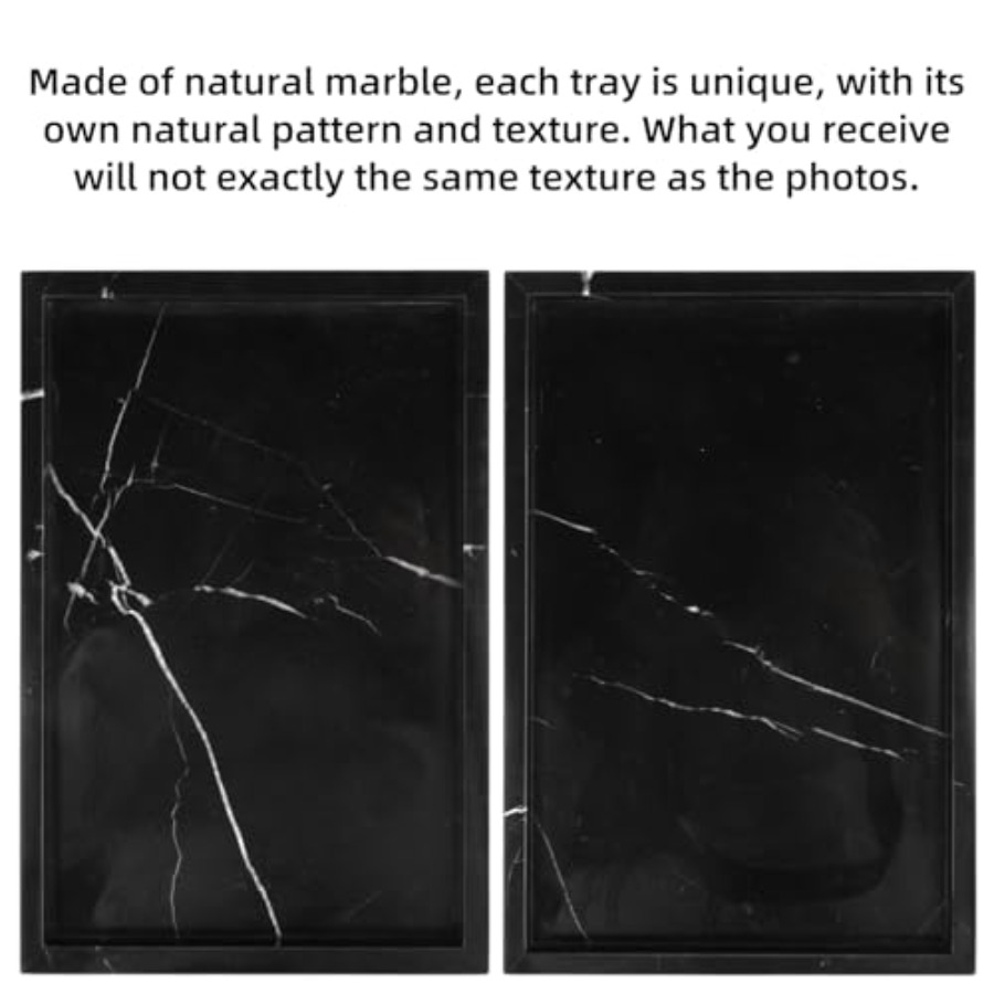Marble Bathroom Vanity Tray, N - Home Bathroom Decor ulasan dan harga