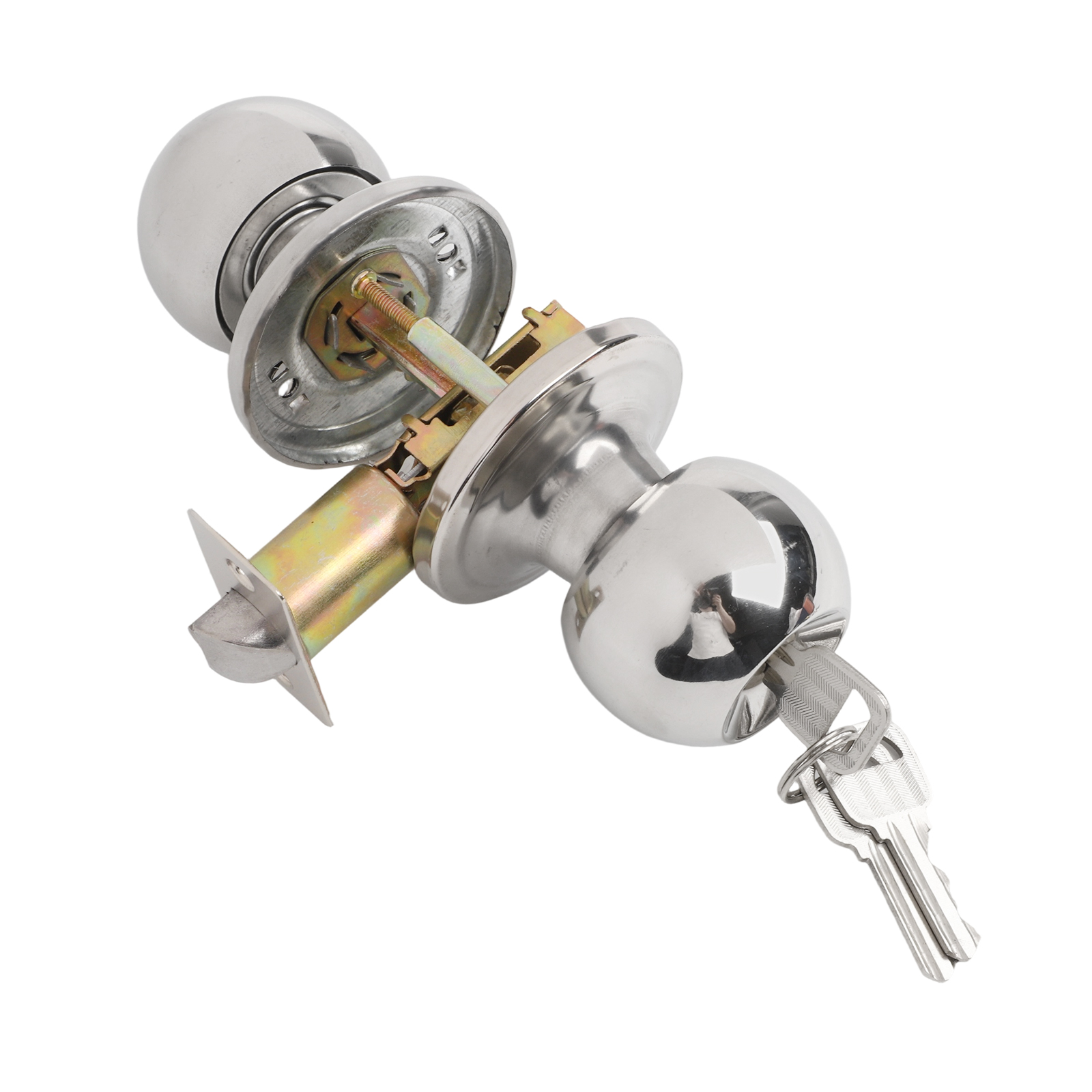Door Set Knob Handle Lock With - Home Bathroom Lock ulasan dan harga