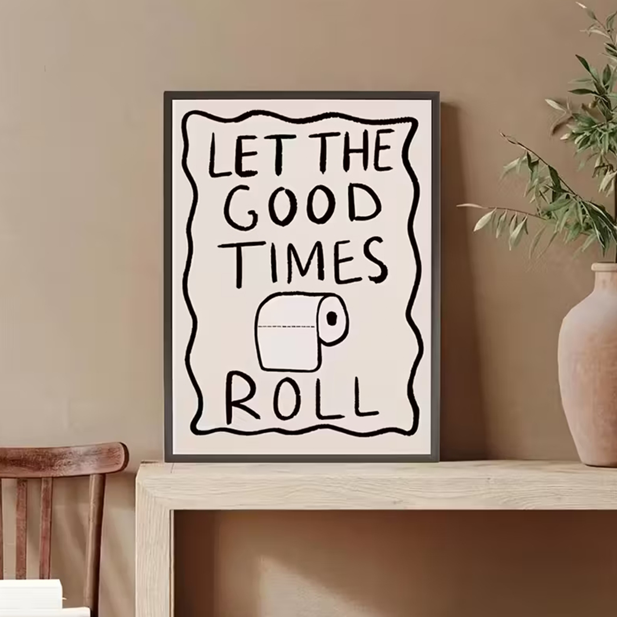 Funny Toilet  Let The G00d Tim - Home Bathroom Decor ulasan dan harga