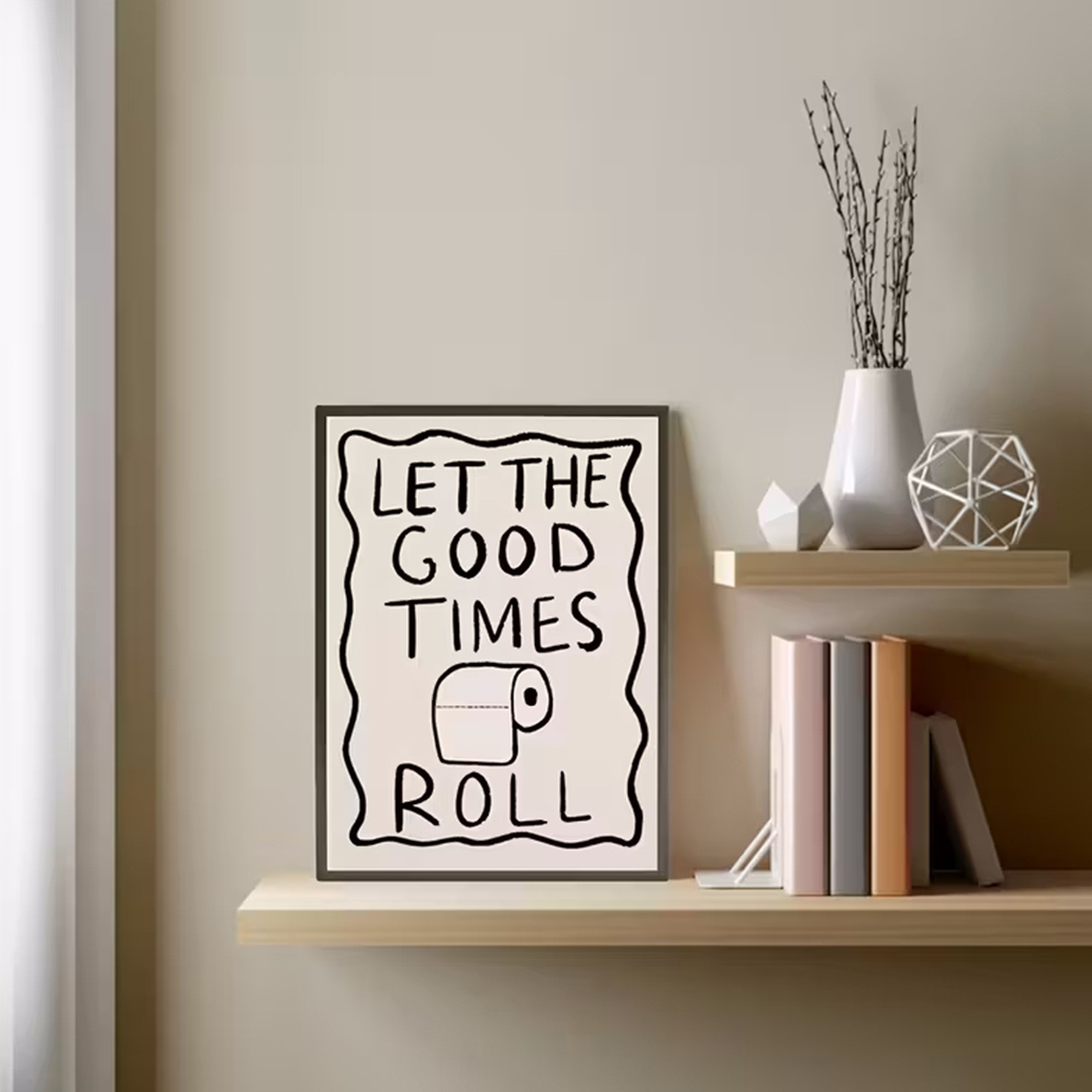 Funny Toilet  Let The G00d Tim - Home Bathroom Decor ulasan dan harga