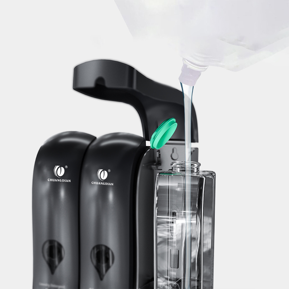 Wall Mounted No Drill Liquid P - Home Bathroom Wall Soap Dispenser ulasan dan harga