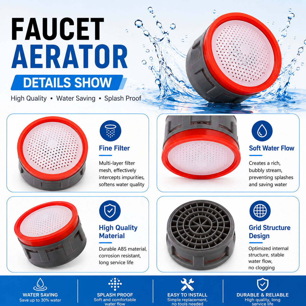 20 Pcs Faucet Aerator,  Flow R - Basin Mixer Tap ulasan dan harga