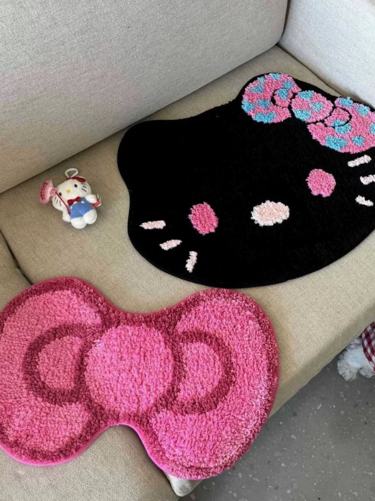 Kawaii hello kitty korean bow  - Home Goods Bathroom Rugs ulasan dan harga
