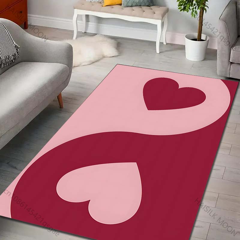 Multi-Size Two Love Hearts Art - Home Bathroom With Two Toilets ulasan dan harga