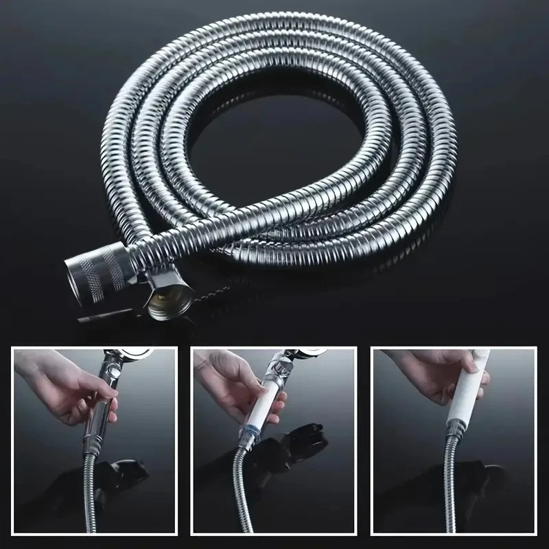 1pcs 2M Stainless Steel Hose E - Home Bathroom Equipment ulasan dan harga