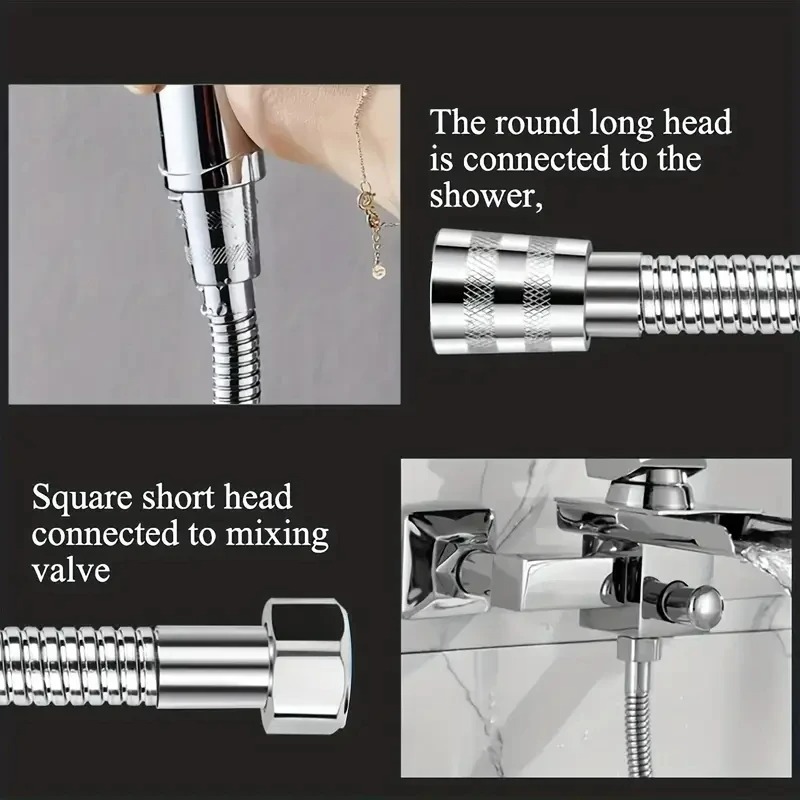1pcs 2M Stainless Steel Hose E - Home Bathroom Equipment ulasan dan harga