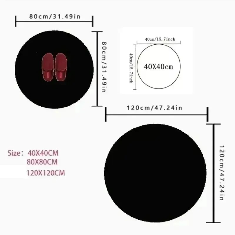 2D Visual Koi Fish Pond Round  - Home Goods Bathroom Rugs ulasan dan harga