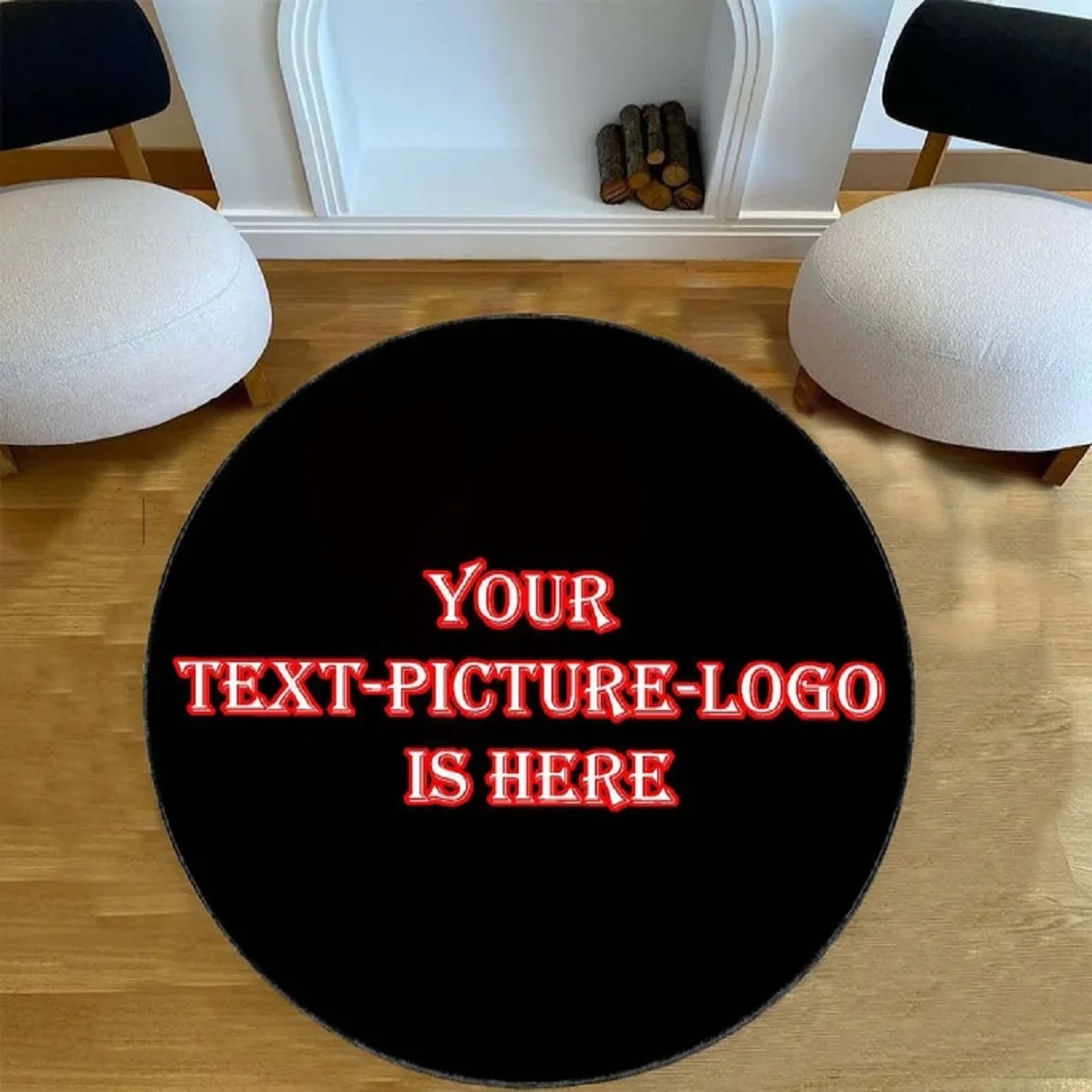 Custom Round Rug with Logo, Pe - Home Bathroom Pictures ulasan dan harga