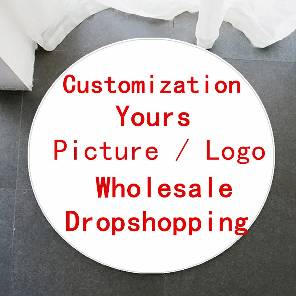 Custom Round Rug with Logo, Pe - Home Bathroom Pictures ulasan dan harga