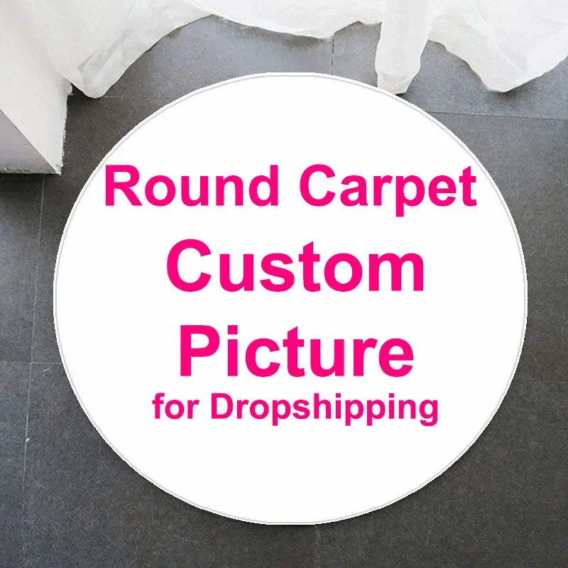 Custom Round Rug with Logo, Pe - Home Bathroom Pictures ulasan dan harga