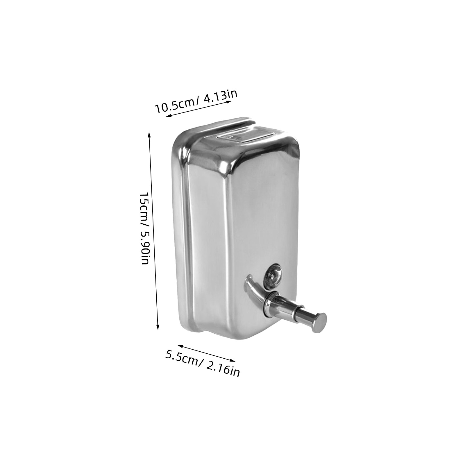 1Pcs Elegant Stainless Steel W - Home Bathroom Wall Soap Dispenser ulasan dan harga