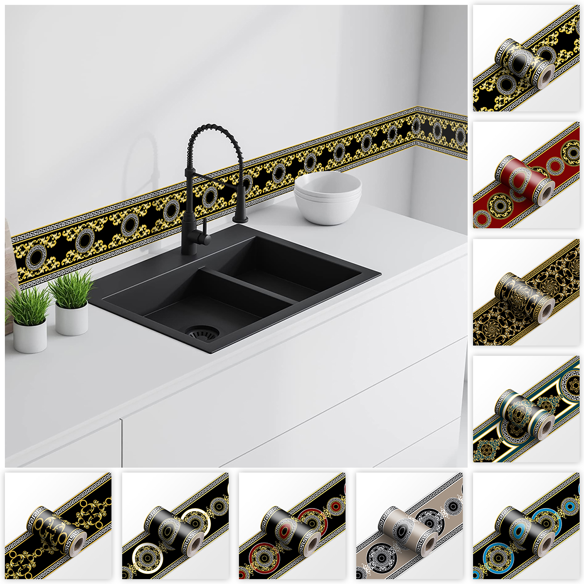 Decorative Self Adhesive Skirt - Bathroom Home Improvement ulasan dan harga