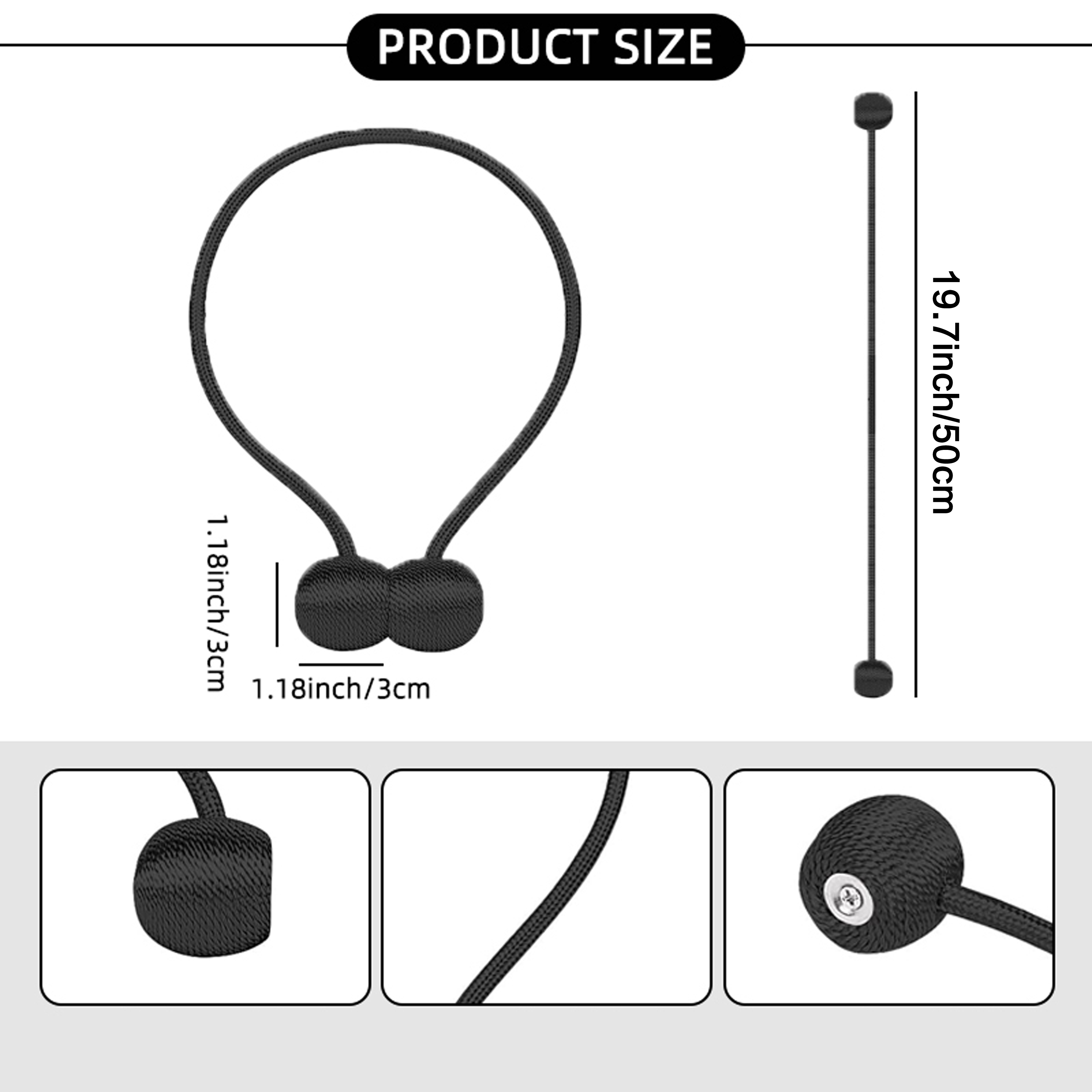 2pcs/pair Magnetic Curtain Tie - Zara Home Bathroom Accessories ulasan dan harga