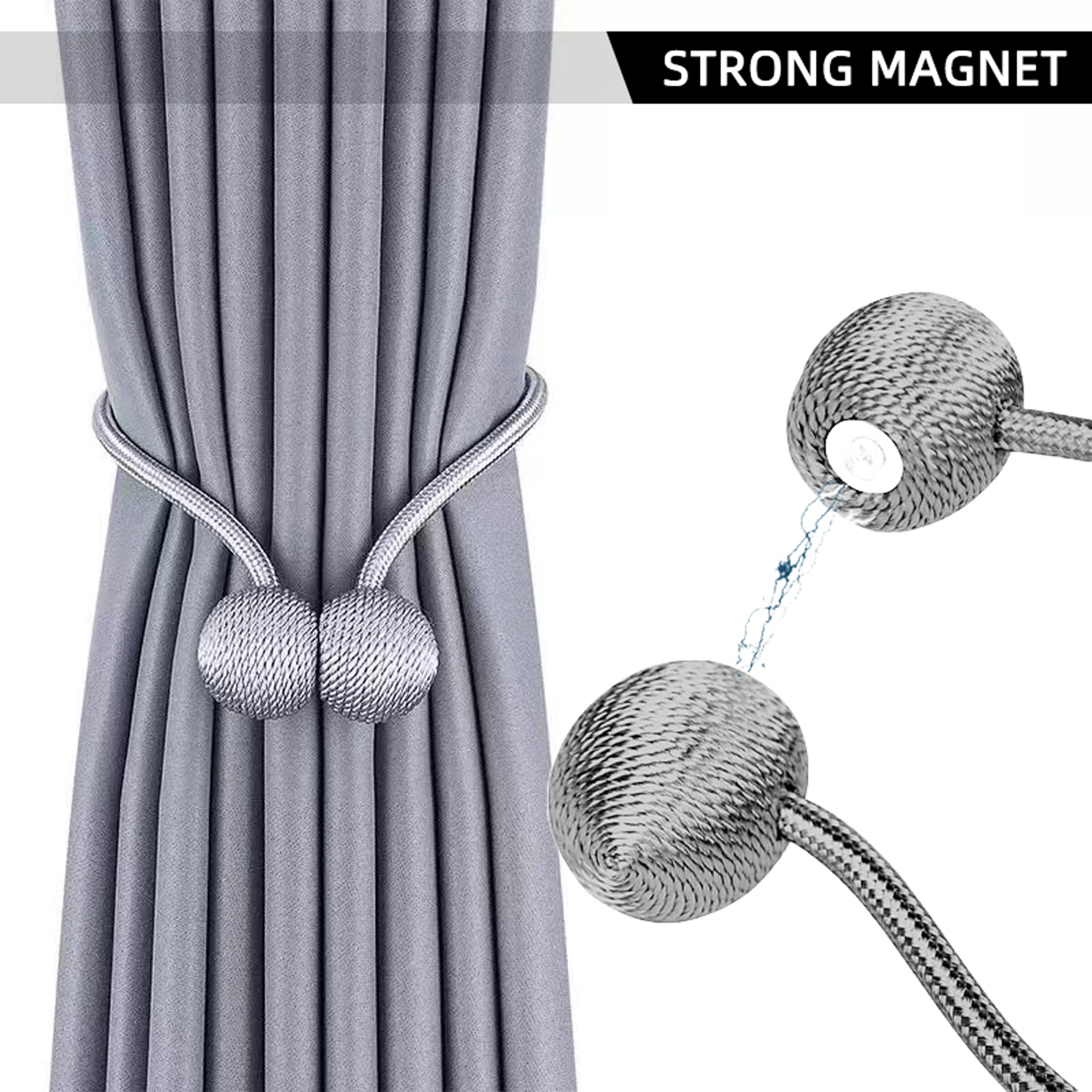 2pcs/pair Magnetic Curtain Tie - Zara Home Bathroom Accessories ulasan dan harga