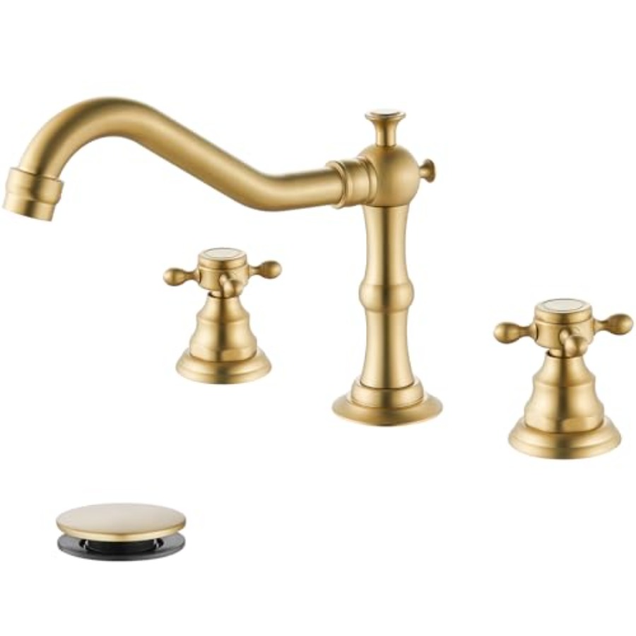 3 Hole Widespread Bathroom Sin - Basin Mixer Tap ulasan dan harga