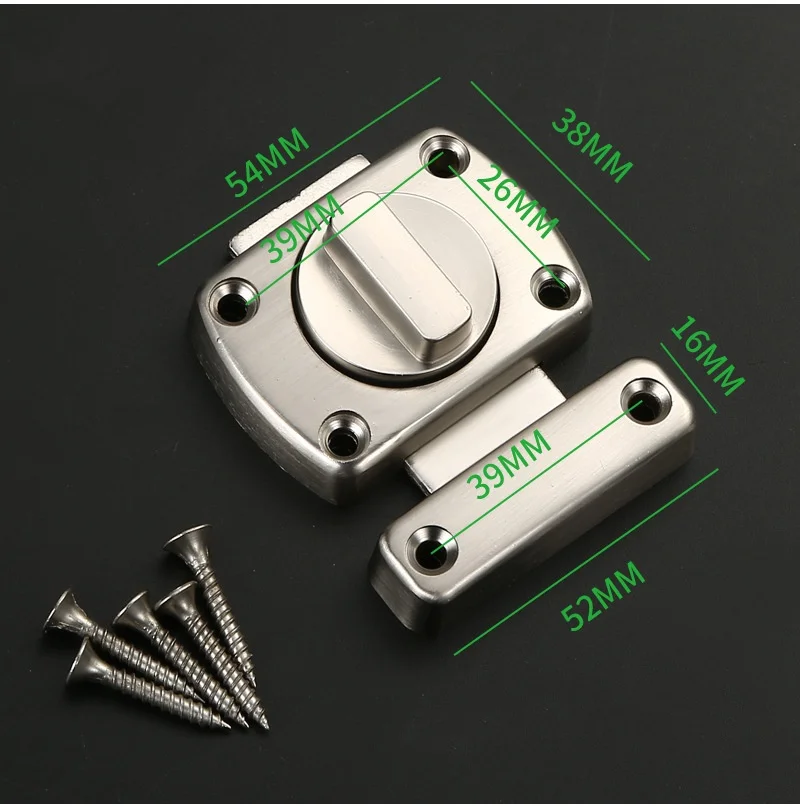 Home Security Latch Double Sid - Home Bathroom Lock ulasan dan harga