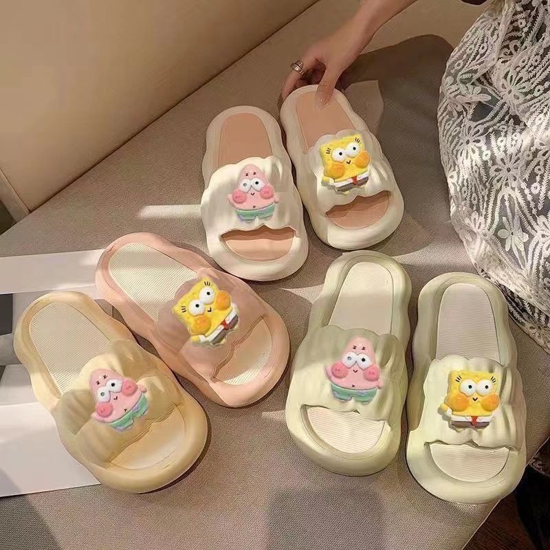 Cute SpongeBo Thick Bottom Sli - Home One Bathroom Accessories ulasan dan harga