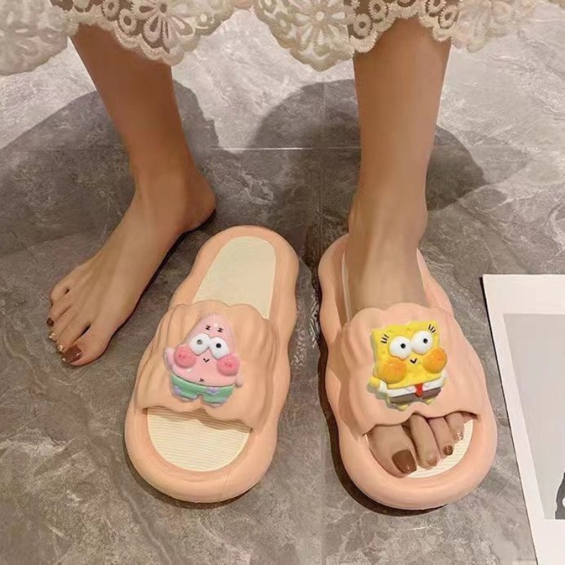 Cute SpongeBo Thick Bottom Sli - Home One Bathroom Accessories ulasan dan harga