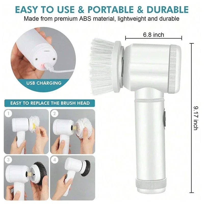 Electric Power Spin Scrubber 5 - Home Bathroom Products ulasan dan harga