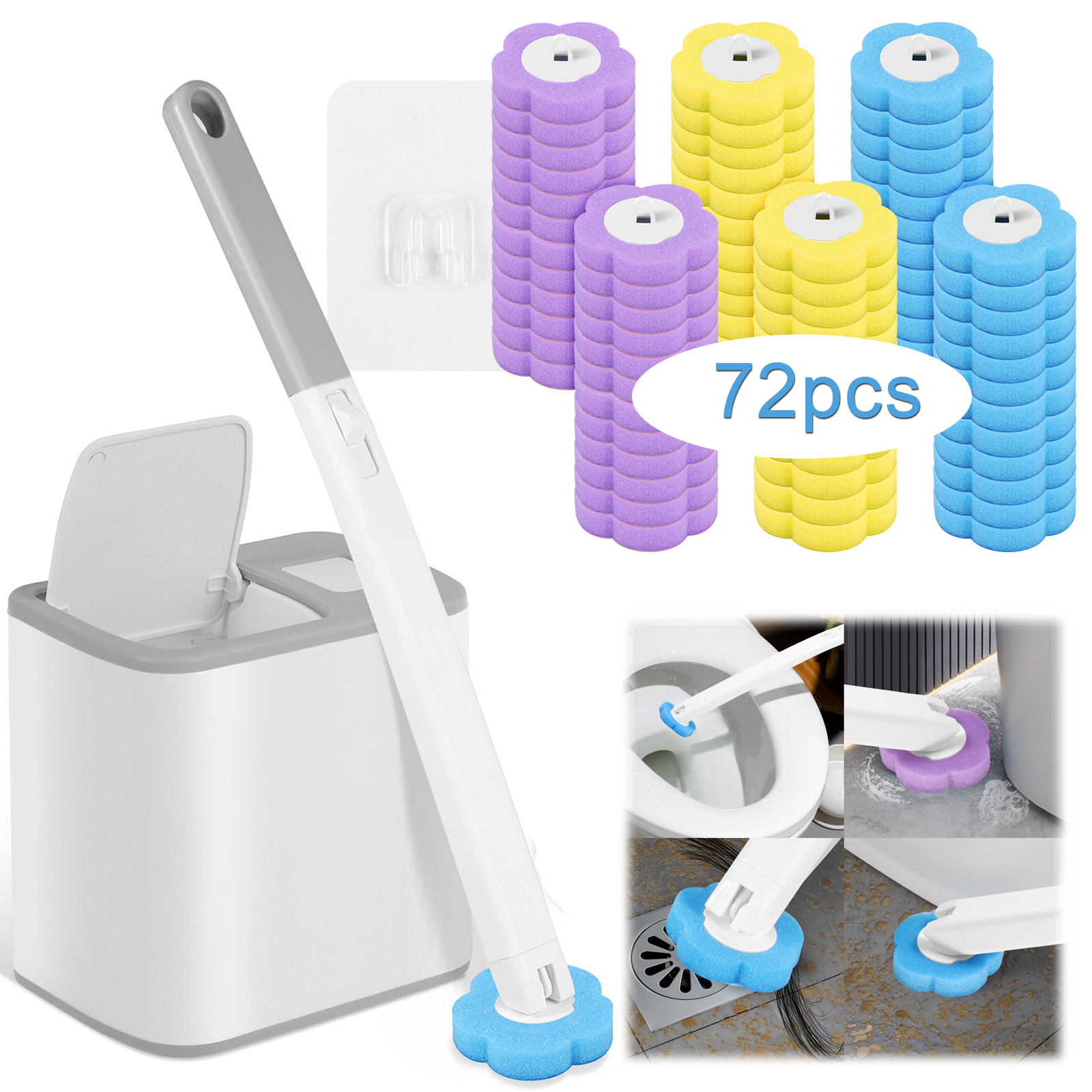 Toilet Brush and Holder Set wi - Home Bathroom Products ulasan dan harga