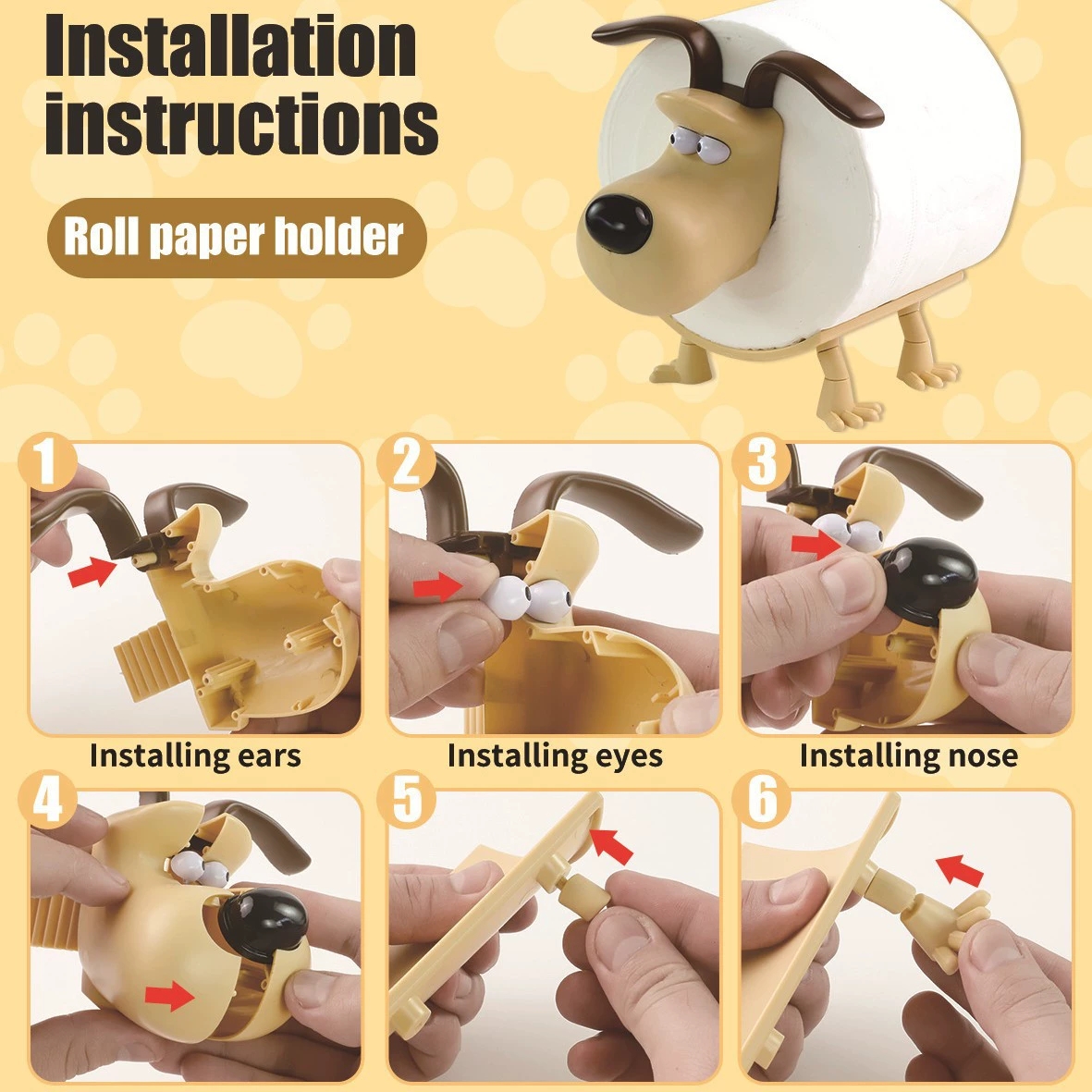 Fun Dog Toilet Paper Holder Ho - Zara Home Bathroom Accessories ulasan dan harga