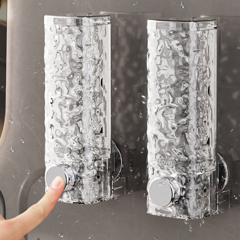 450ml New Transparent Liquid S - Home Bathroom Wall Soap Dispenser ulasan dan harga