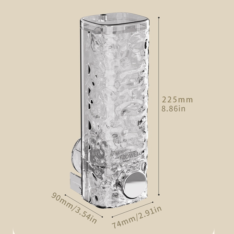 450ml New Transparent Liquid S - Home Bathroom Wall Soap Dispenser ulasan dan harga