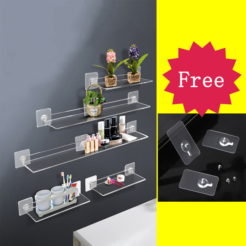 Transparent Acrylic Storage Ra - Zara Home Bathroom Accessories ulasan dan harga