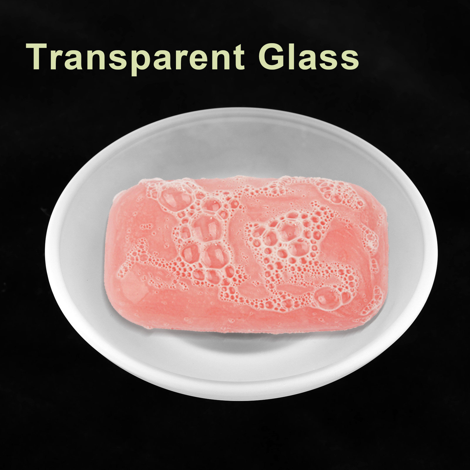 Frosted Transparent Glass Soap - Glass Soap Dish ulasan dan harga