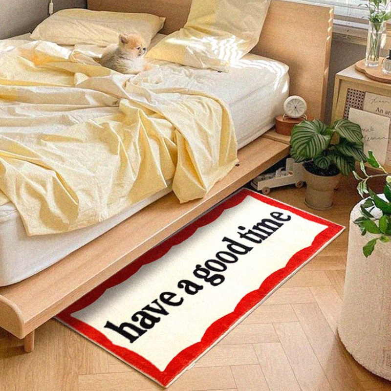 VIKAMA Cute Red Blue Carpet So - Home Goods Bathroom Rugs ulasan dan harga
