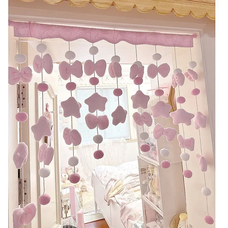 Pink Cute Bow Short Curtain Th - Home Bathroom Products ulasan dan harga