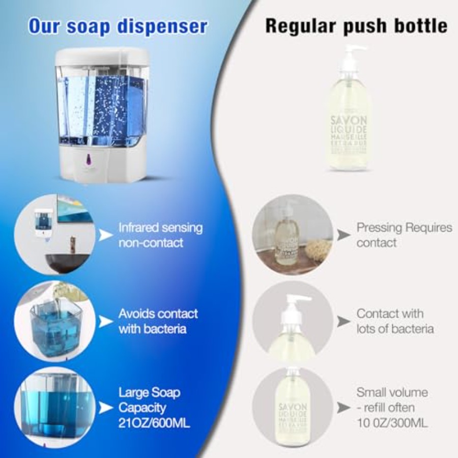 4 Pack Touchless Automatic Soa - Home Bathroom Wall Soap Dispenser ulasan dan harga