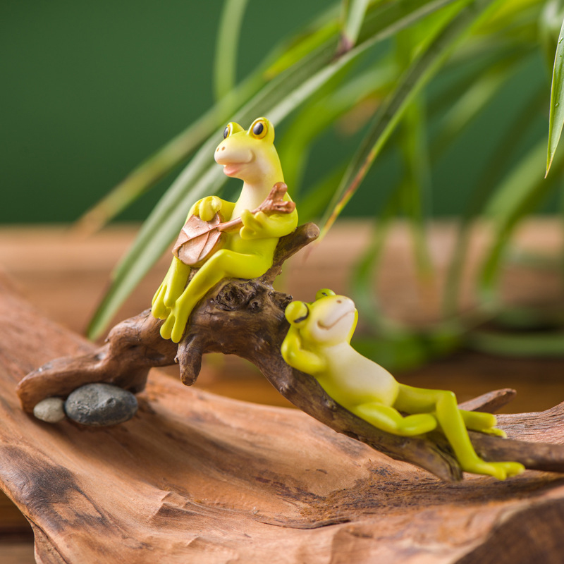 Resin Funny Frog Figurines For - Bathroom Home Improvement ulasan dan harga
