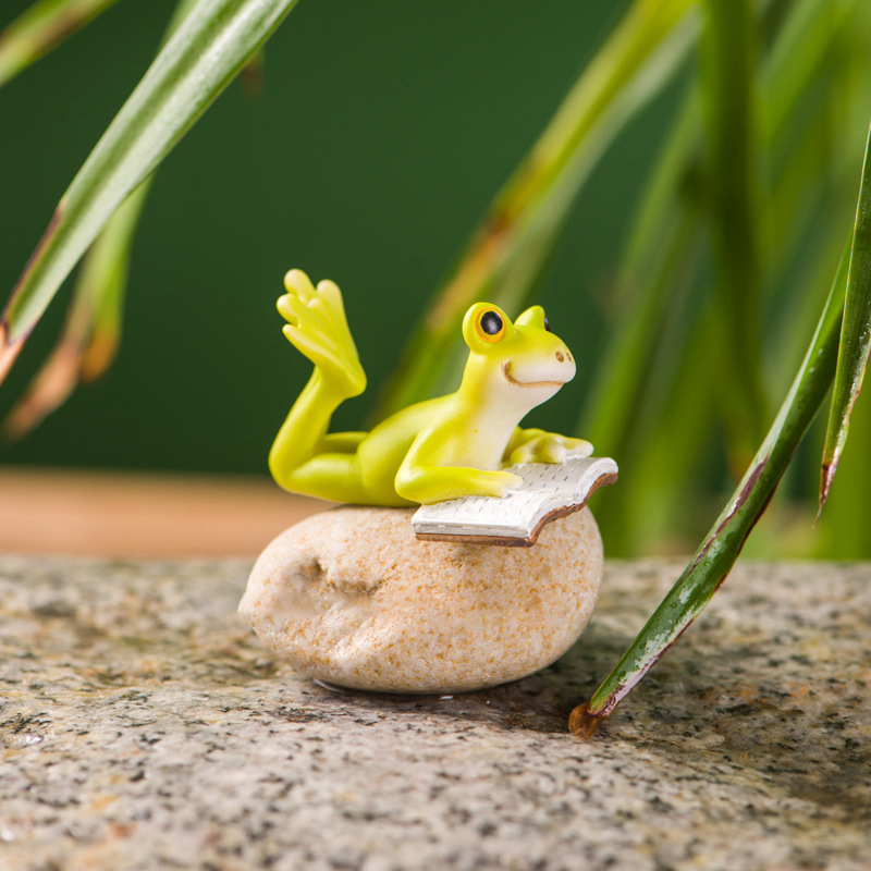 Resin Funny Frog Figurines For - Bathroom Home Improvement ulasan dan harga