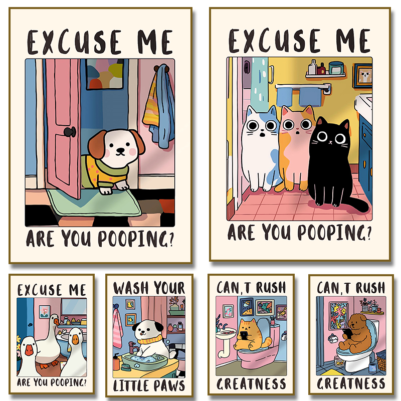 Excuse Me Are You Pooping Dog  - Home Bathroom Pictures ulasan dan harga
