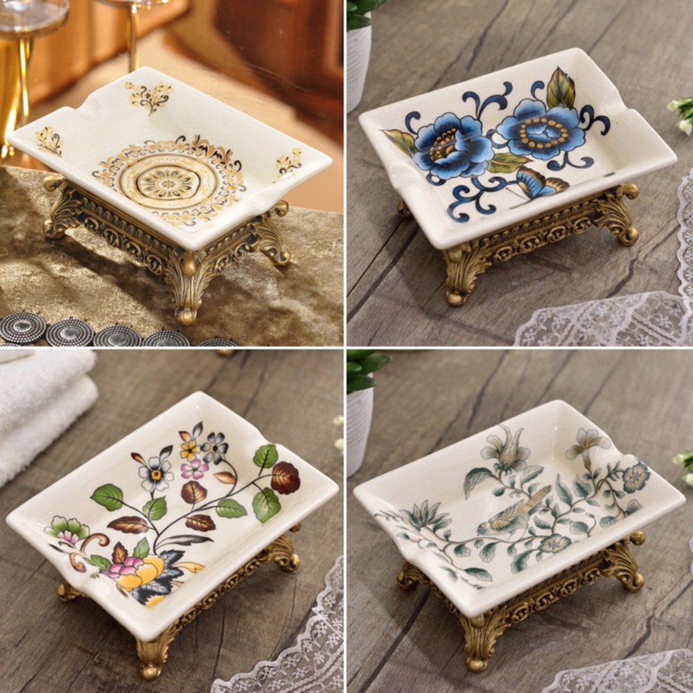 Vintage Ceramic Soap Dish Self - Glass Soap Dish ulasan dan harga