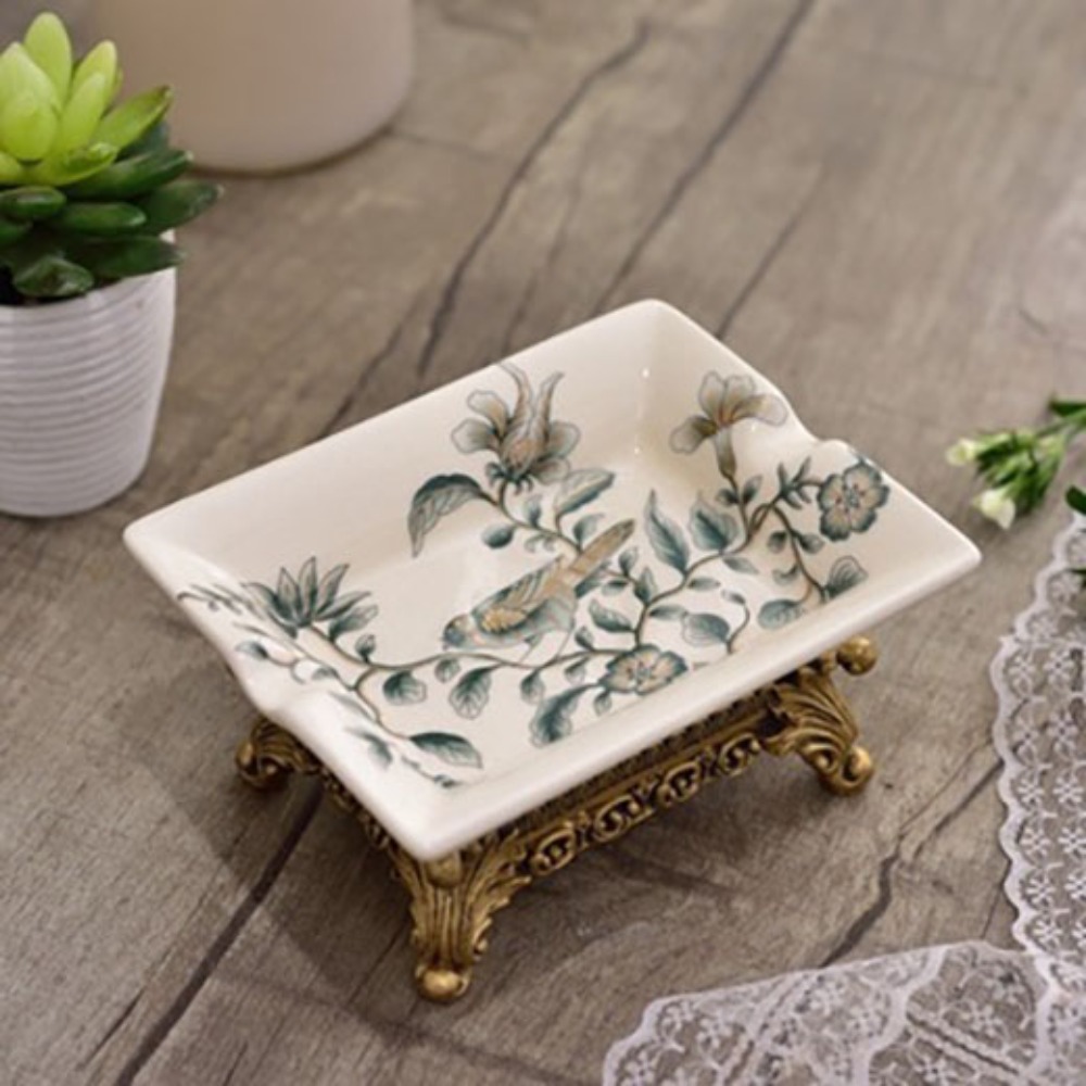 Vintage Ceramic Soap Dish Self - Glass Soap Dish ulasan dan harga