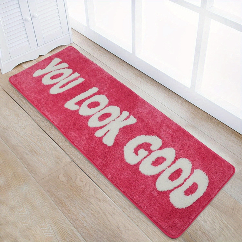 VIKAMA Orange Motivational Slo - Home Goods Bathroom Rugs ulasan dan harga